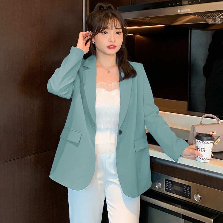 Áo khoác blazer nữ công sở hàn quốc, chất Umi chéo cao cấp mềm mịn giữ form QS57 | BigBuy360 - bigbuy360.vn