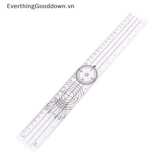 Everthinggooddown 1pc multi-ruler goniometer angle spinal ruler công cụ đo 360 độ vn