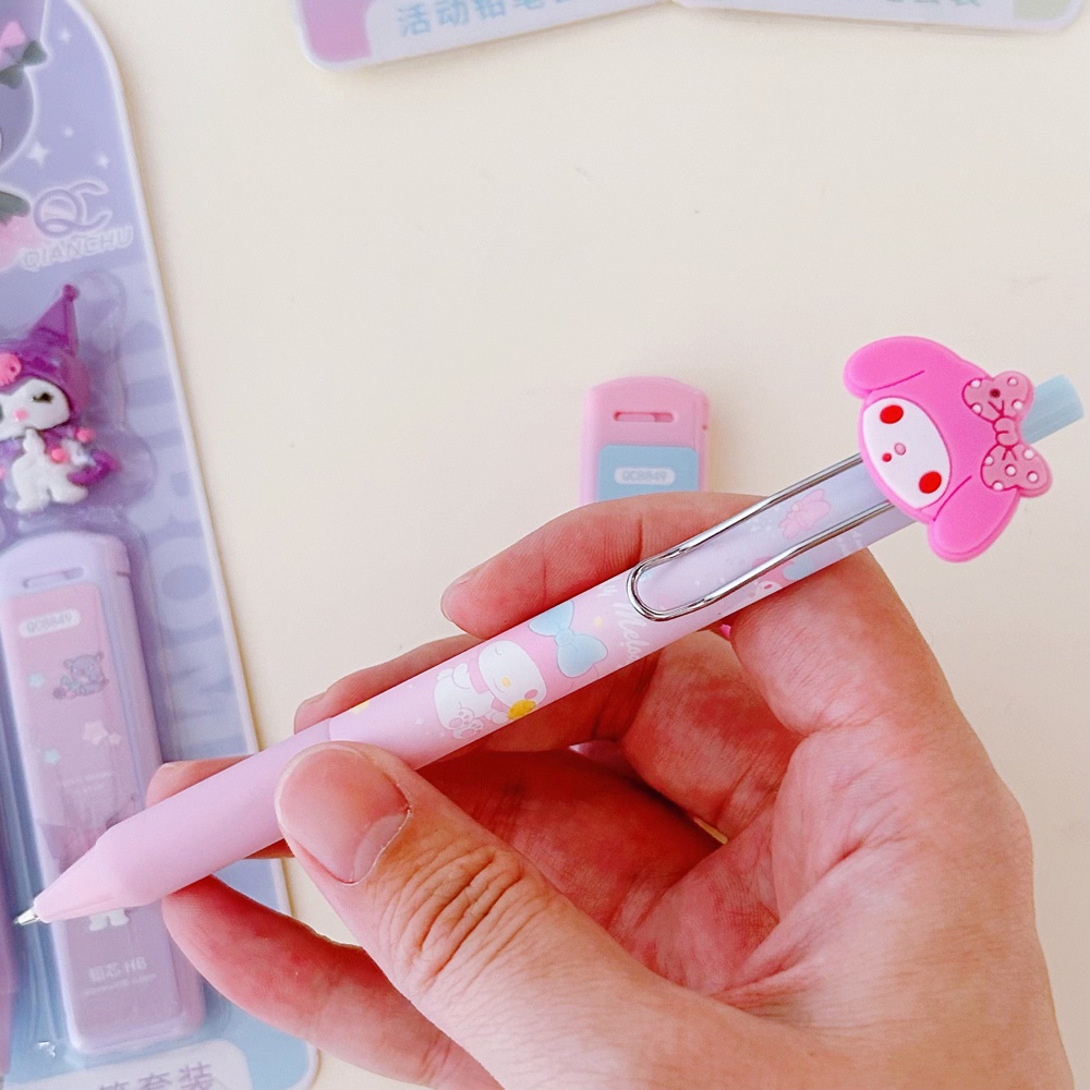 SANRIO Bút Chì Tự Động Ngòi 0.5m Hình Melody / Chó Cinnamon Đáng Yêu Cho Bé