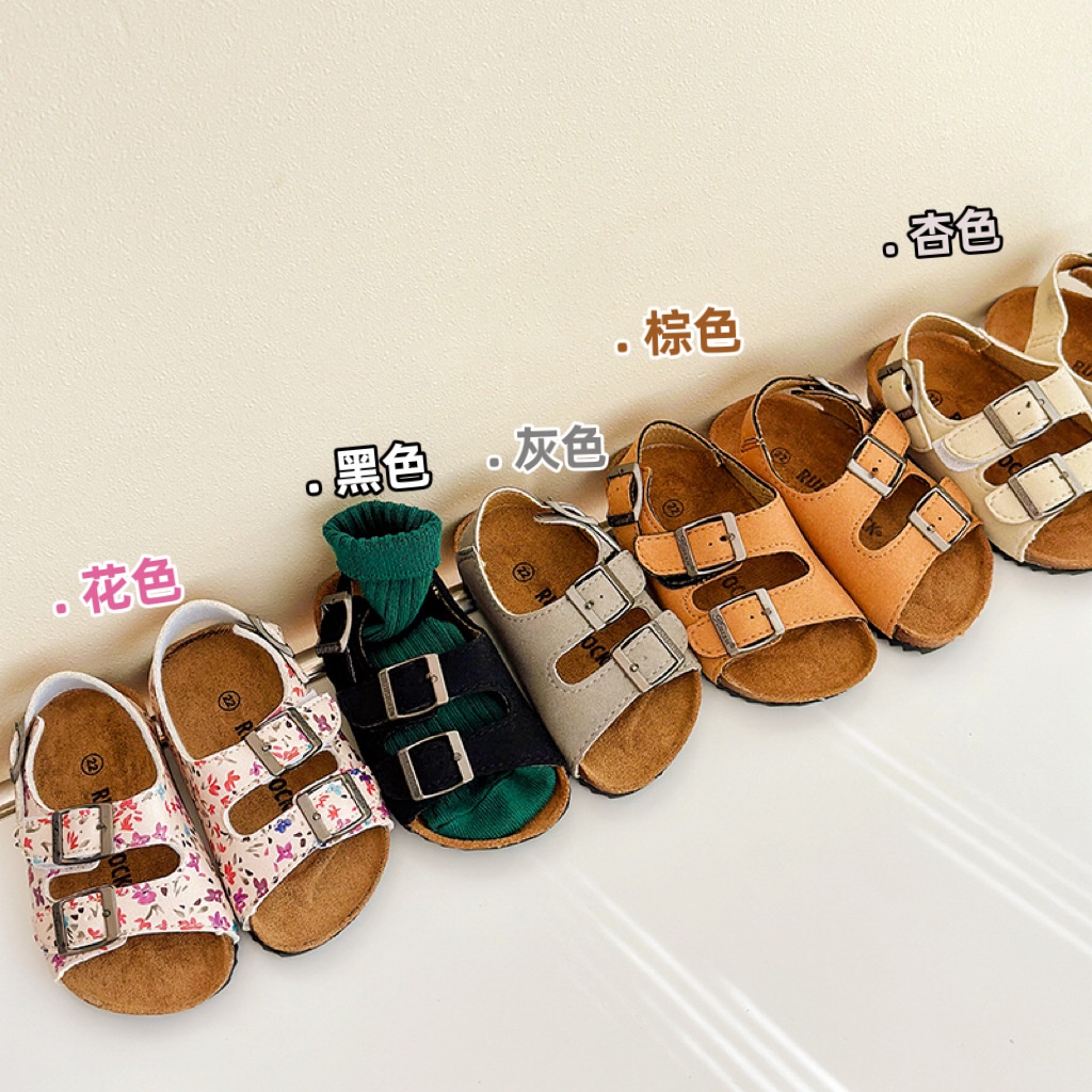 Giày Sandal Birkenstock Hở Ngón Thời Trang Mùa Hè Hàn Quốc Dành Cho Bé Trai Và Bé Gái 3 Tuổi