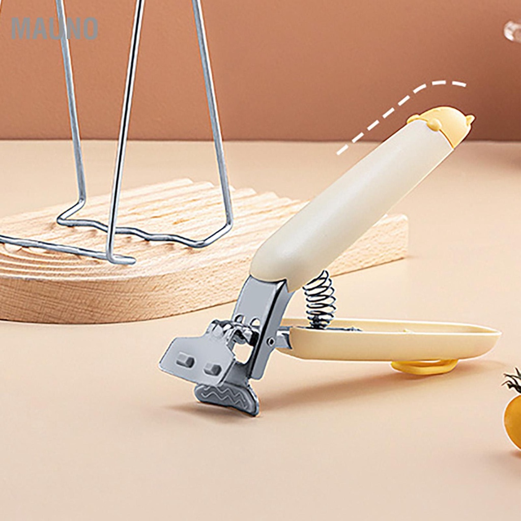 Mauno Kẹp bát nhà bếp Chống bỏng bằng thép không gỉ Tấm nóng nâng lên kẹp đĩa