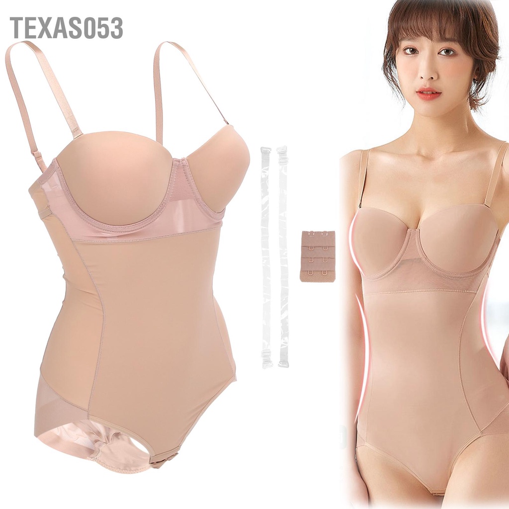 Texas053 Bộ đồ định hình toàn thân cho nữ eo có áo ngực Giảm béo bụng Kiểm soát (Cà phê)