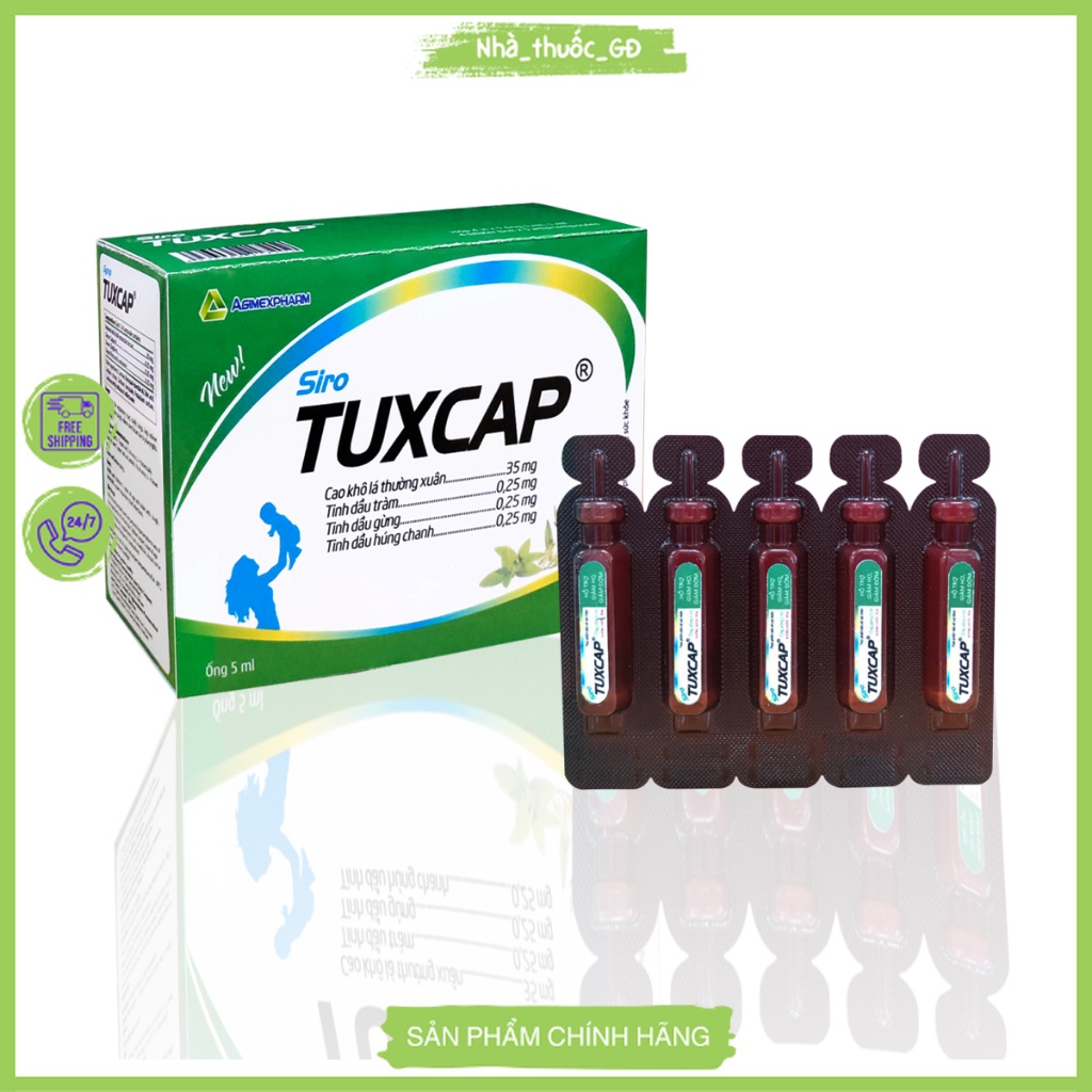 Bổ phế ngậm ho dạng siro, giảm đau họng SIRO TUXCAP