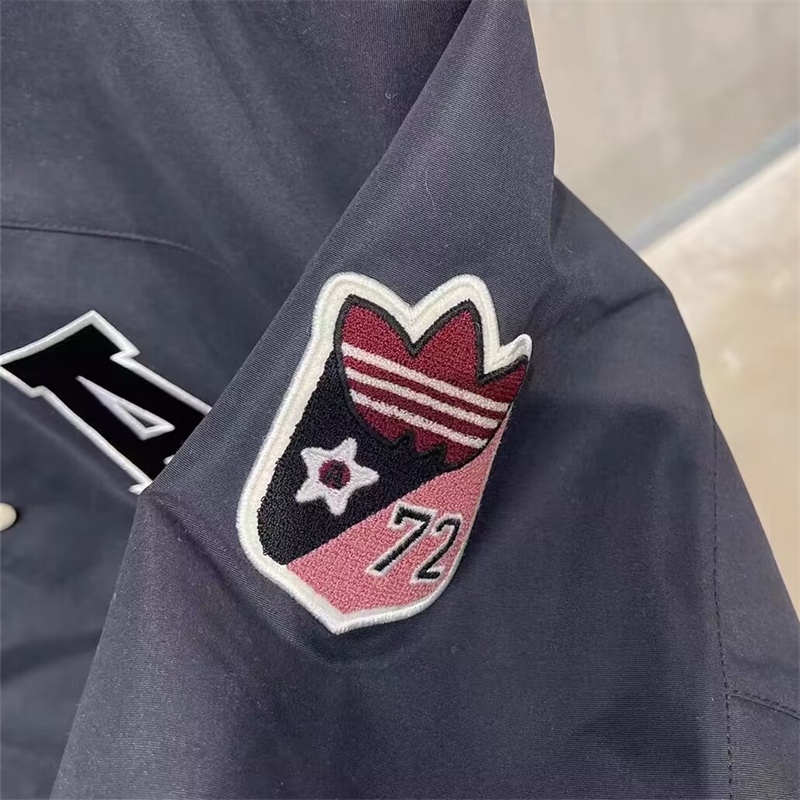 Áo Khoác Thể Thao Cổ Đứng Thêu Logo Adidas Thời Trang Cho Cặp Đôi