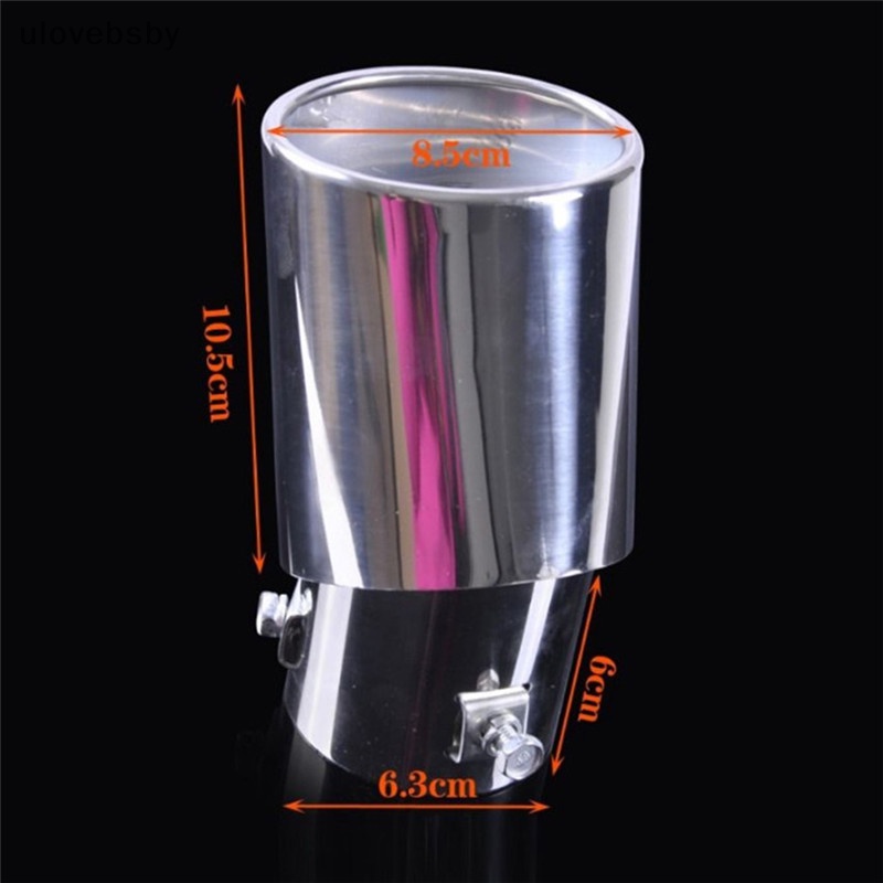 Ống Xả Khí Tròn Bằng Thép Không Gỉ Mạ Crom Chuyên Dụng Cho Xe Hơi