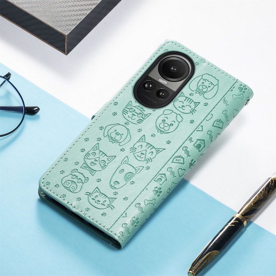 Ốp Điện Thoại Da Gập Kèm Ví Cho OPPO Reno 10 Pro Plus Reno10 Pro + 5G hp OPO Rino 10Pro CPH2531 CPH2525 CPH2521