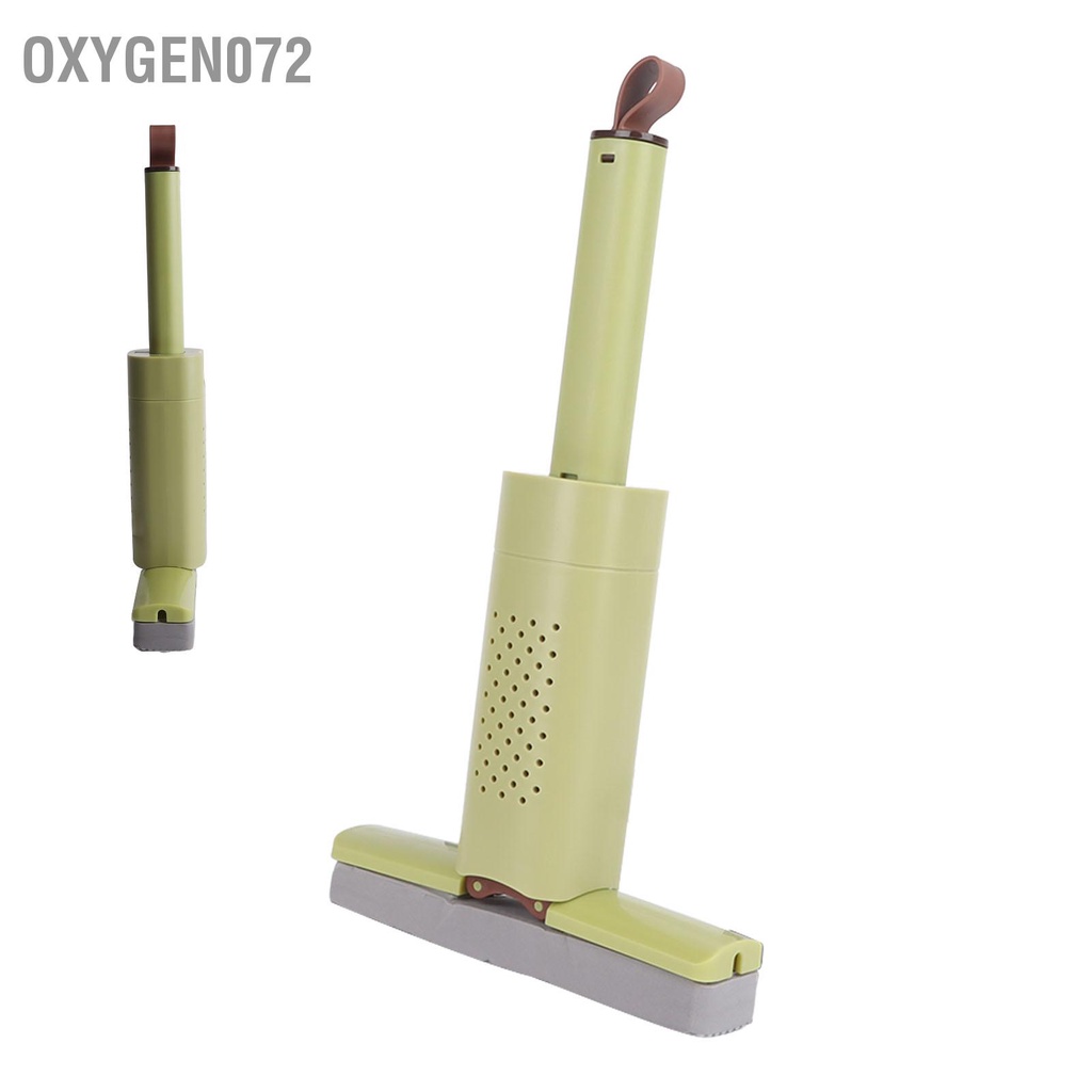 Cây lau kính tự vắt mini gấp gọn - Cây Lau Nhà Mini - Màu Xanh Thấm Nước Mạnh Cho Bếp Phòng Tắm Xe Hơi - Oxygen072