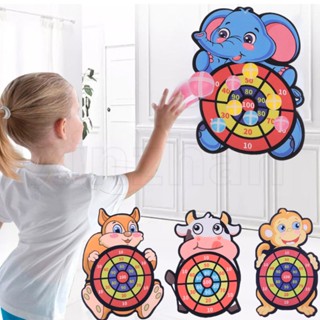 Montessori Quả bóng dính Ném phi tiêu / Trẻ em Đồ chơi giáo dục tương tác 3 / 6 tuổi / Đồ chơi thể thao vui nhộn / Trò chơi bóng ném động vật hoạt hình trong nhà cho trẻ em