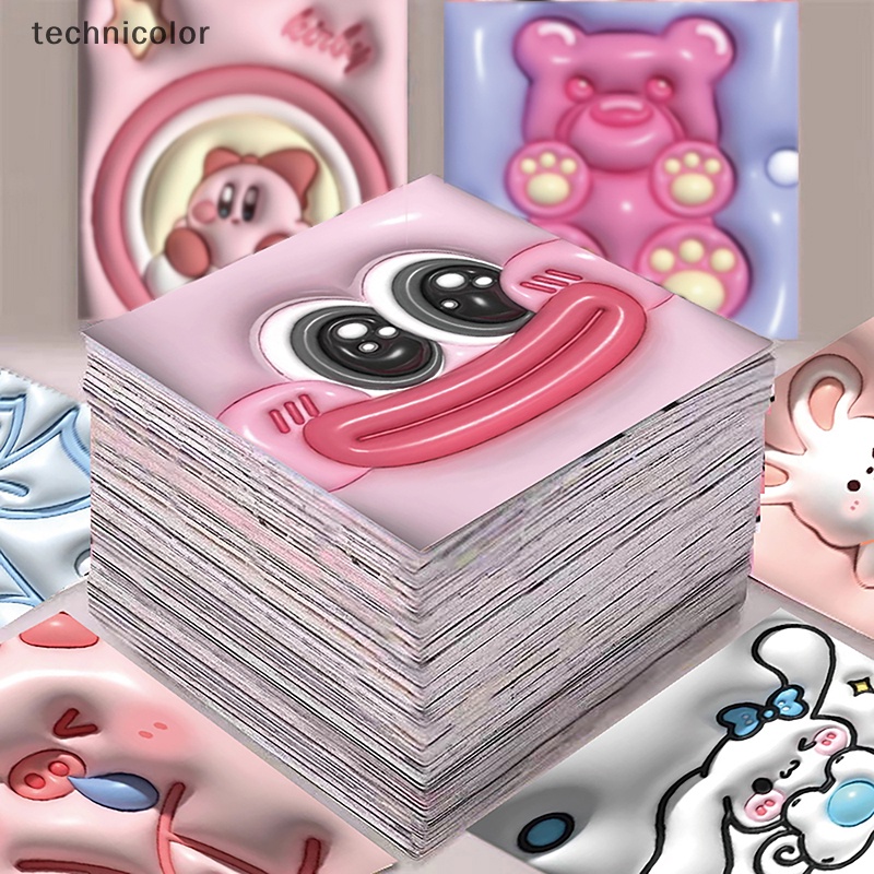 Bộ 62 Sticker Hoạt Hình 3d Xinh Xắn Trang Trí Ván Trượt