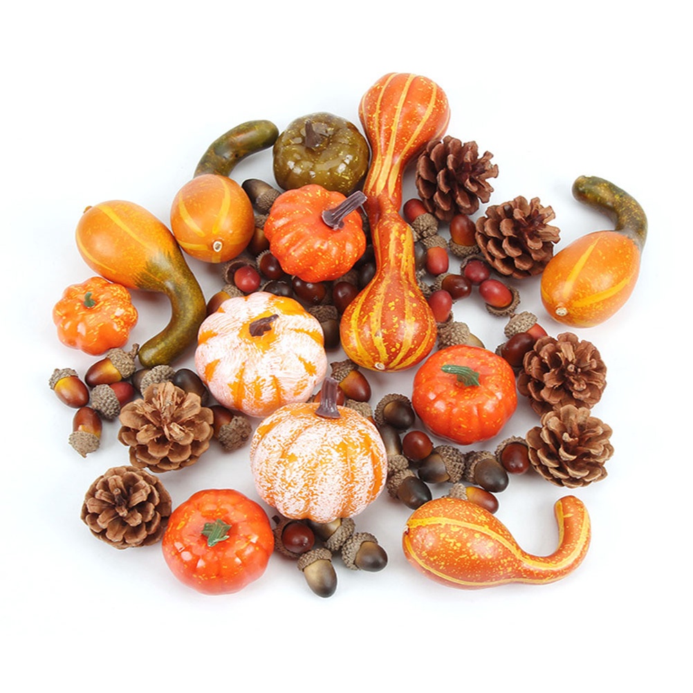 Bộ 50 Quả Bí Ngô Mini Trang Trí Halloween
