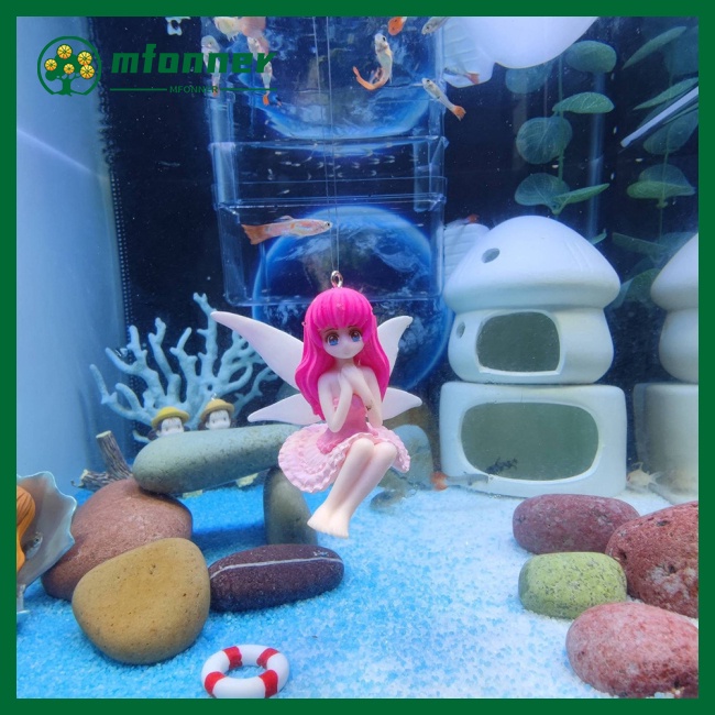 Tượng Đồ trang trí Nàng Tiên Hoa Trang Trí Bể Cá