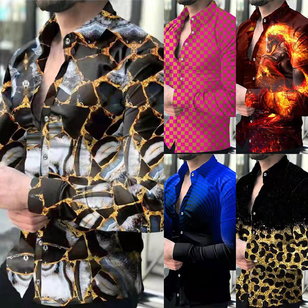 Áo Sơmi DàI Tay SọC Caro Cho Nam