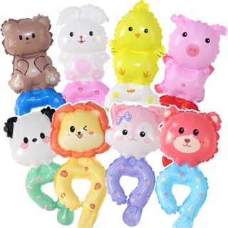 Vòng Tay Bơm Hơi Phim Nhôm Hình Gấu Hoạt Hình Mới Cho Tiệc Trẻ Em