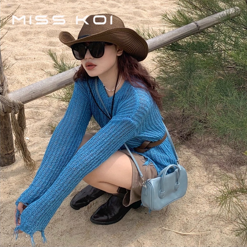 Misskoi  Mũ Rơm Cao Bồi Vành Rộng Chống Nắng Đi Du Lịch Leo Núi Hợp Thời Trang Cho Nam Và Nữ