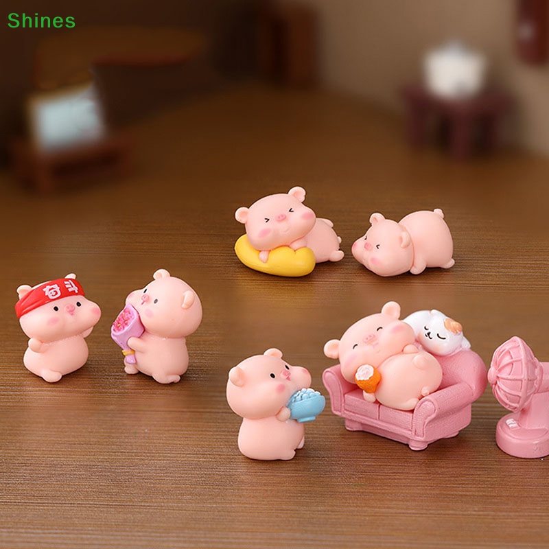 1 Tượng Heo Con Mini Trang Trí Đáng Yêu