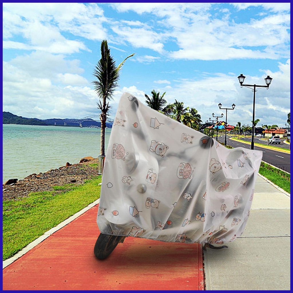 Vỏ Bọc Xe Máy Scooter Chống Mưa Nắng Ngoài Trời In Hình Dễ Thương
