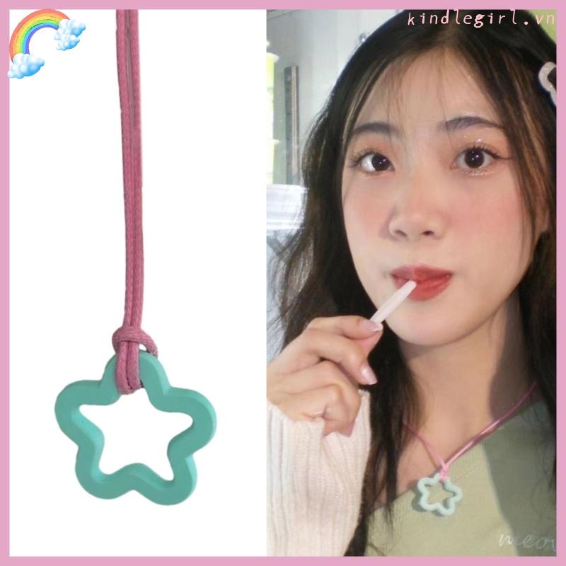 Vòng cổ Choker Mặt Ngôi Sao Năm Cánh Rỗng Đơn Giản Ngọt Ngào Thời Trang