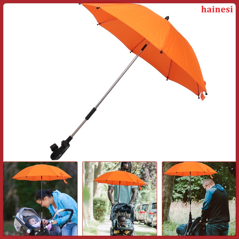 Kẹp trên ghế ô dù xe lăn ô tô xe đẩy trẻ em mưa tán ghế xe đẩy ô pram shade ghế bãi biển dù che