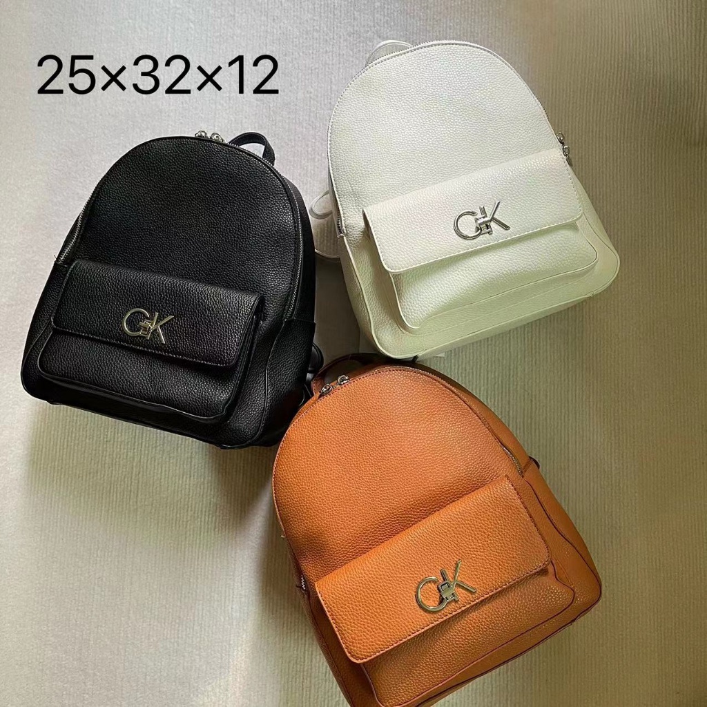 Calvin klein ladies logo plaque grain ba lô