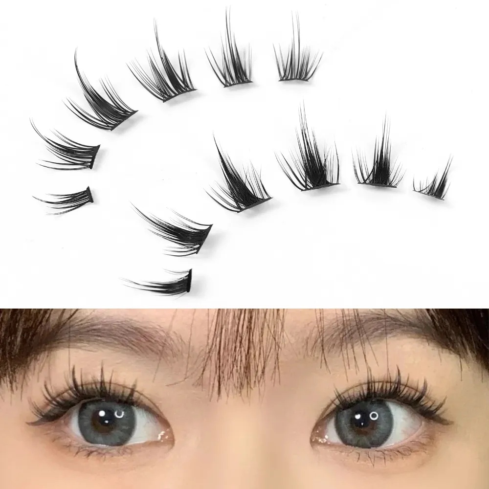 Cụm cá nhân little devil false eyelashes bundle diy cosplay makeup wispy manga lashes soft natural eyelash extension new yr