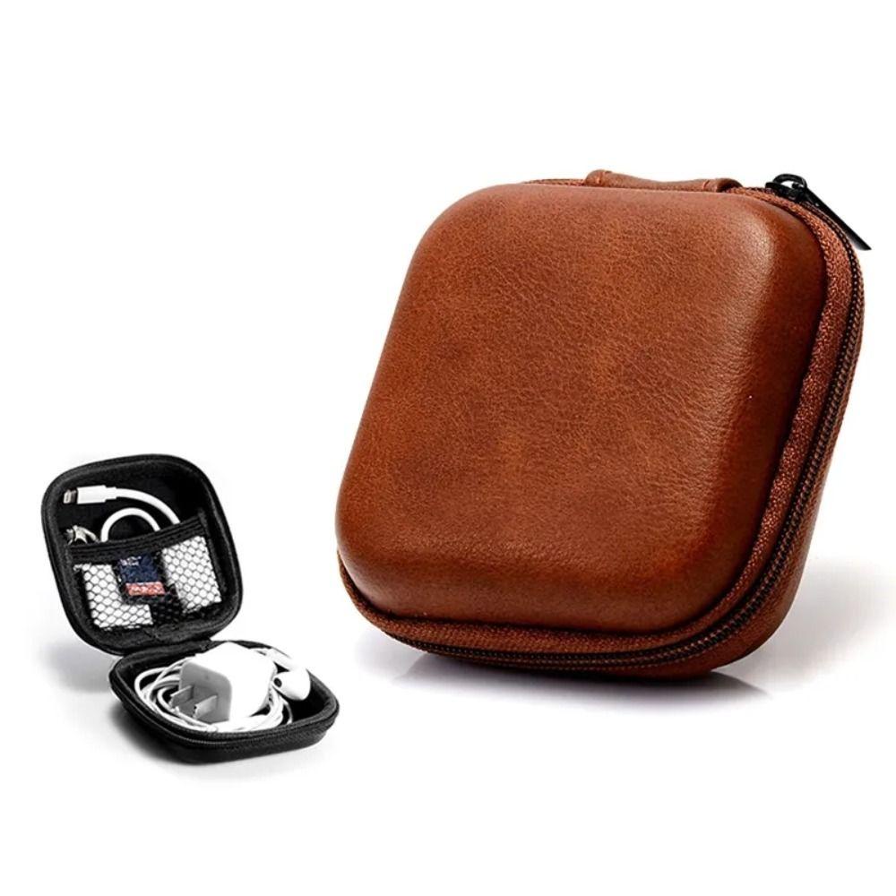 Btlimer Túi Đựng Tai Nghe / Dây Cáp usb mini Có Khóa Kéo Dành Cho Nam Nữ