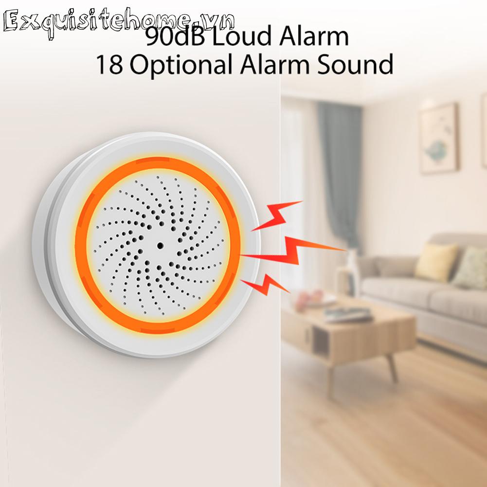 Siren alarm app điều khiển từ xa còi báo động thông minh hệ thống bảo vệ an ninh gia đình