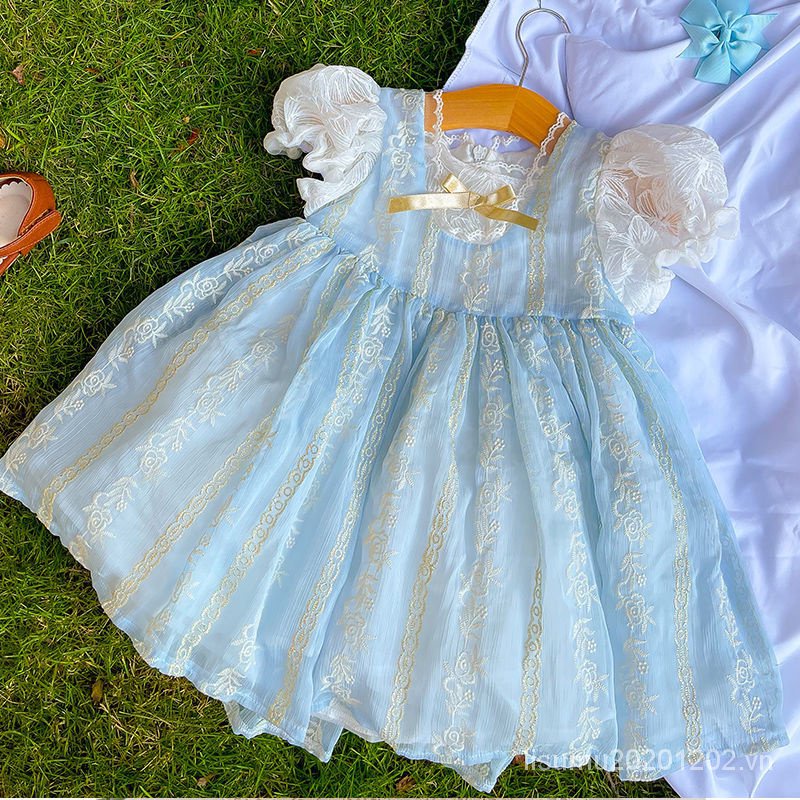 Đầm Công Chúa Lolita Phối Ren Phong Cách Phương Tây Thời Trang Mùa Hè Dành Cho Nữ