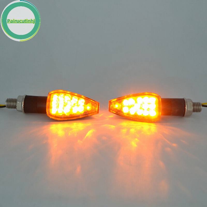 Pairhj 14led đèn xi nhan dành cho xe máy đèn báo màu hổ phách đa năng 12v vn