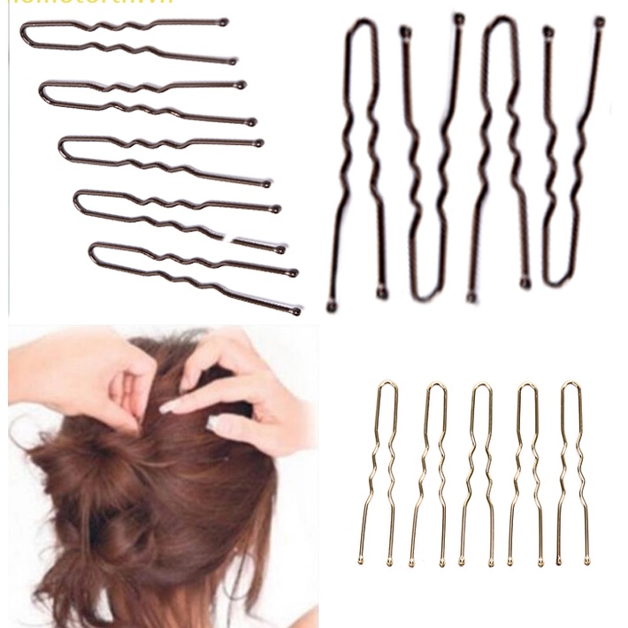 Onemetertn 20 cái / bộ nữ kẹp tóc hình chữ u kẹp tóc bobby pins metal barrette vn