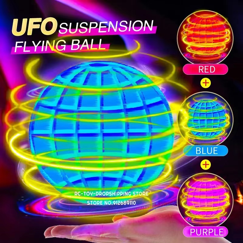 Công nghệ đen phổ biến ufo cảm ứng thông minh con quay hồi chuyển thiết bị bay con quay hồi chuyển treo câu đố vui nhộn