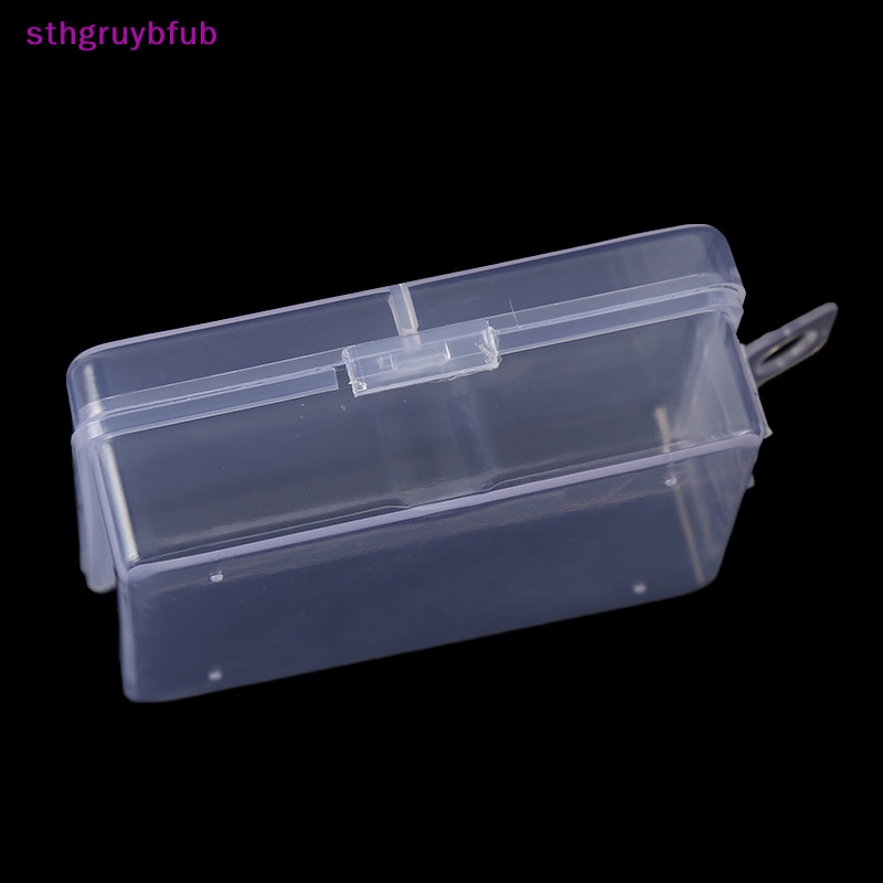 Sthb 3 cái hộp lưu trữ trong suốt hình vuông vật phẩm nhỏ hộp đựng đồ trang sức hạt đựng tạp phẩm người tổ chức dụng cụ câu cá vn