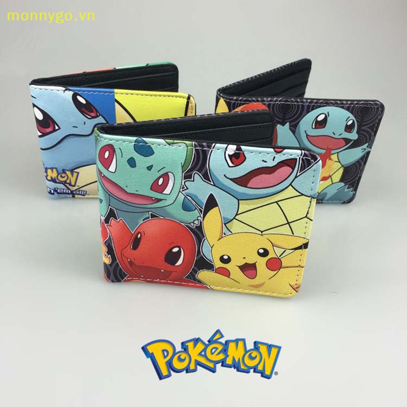 Monnygo Ví Nhỏ Đựng Tiền Hình pikachu anime pokemon Cho Bé Trai Và Bé Gái vn