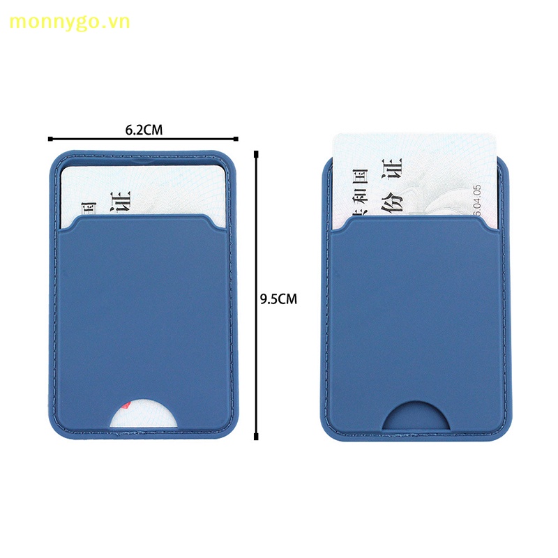 Monnygo bán chạy điện thoại di động silicone điện thoại di động mặt sau dán chủ thẻ đặt xe buýt kiểm soát truy cập id thẻ ngân hàng dán trong túi vn