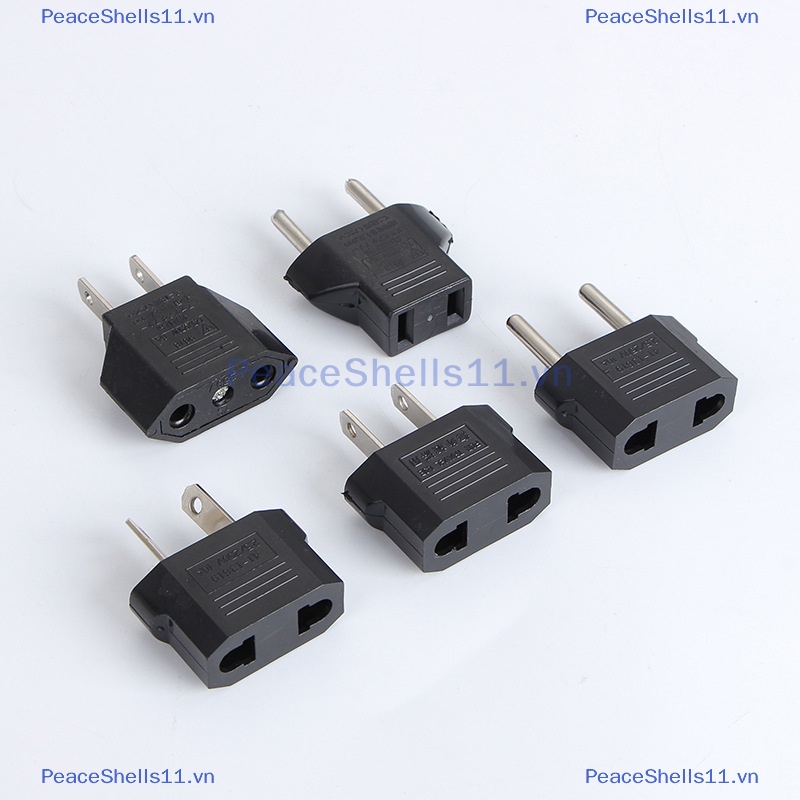 Peaceshells 5 chiếc ổ cắm điện du lịch eu sang mỹ bộ chuyển đổi nguồn mỹ châu âu úc mỹ au eu euro ổ cắm chuyển đổi phích cắm ac ổ cắm.