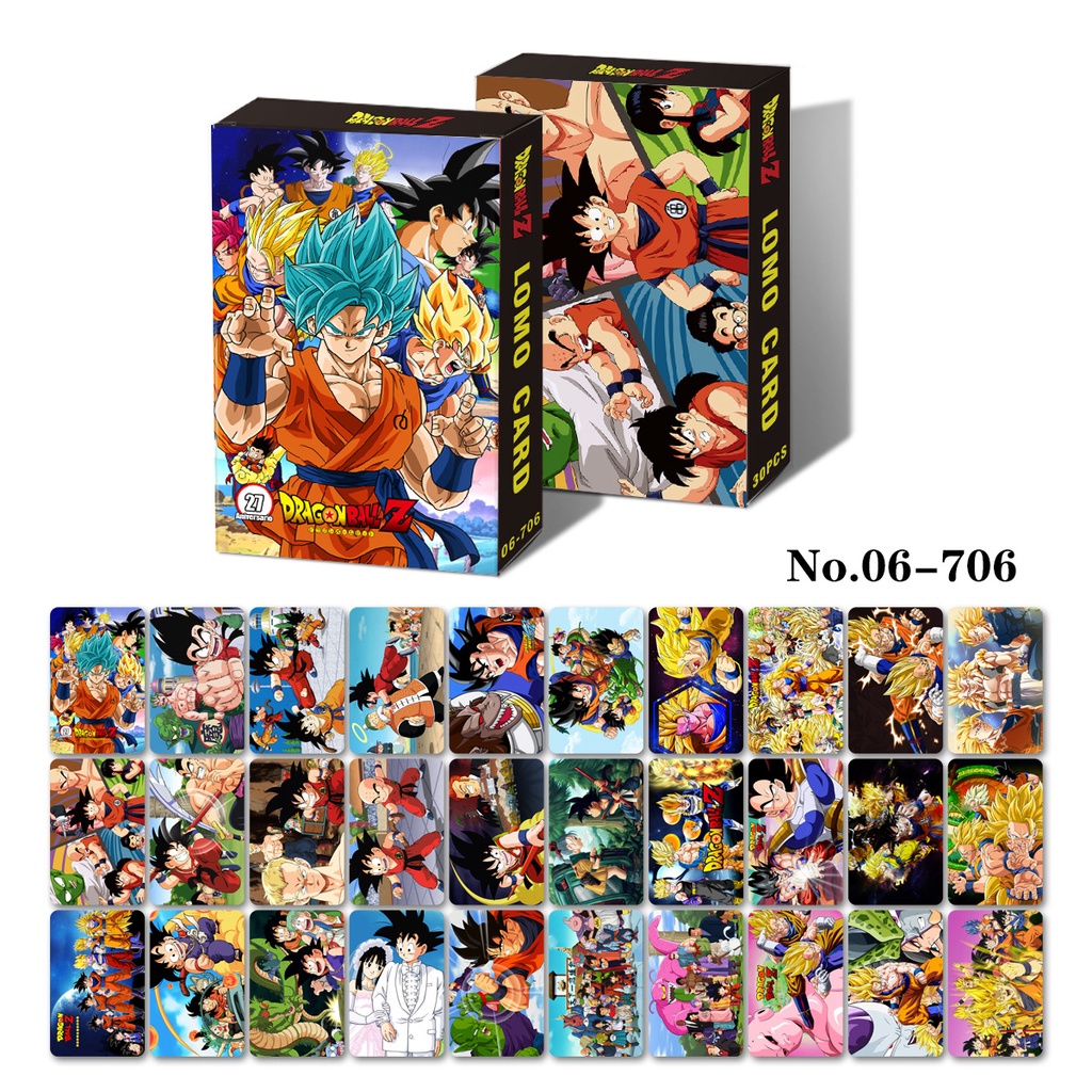 Dragon ball z, jojo, one piece, blue lock, haikyuu!! Attack on titan, naruto, black clover, jujutsu kaisen, tokyo revengers, hunter, chainsaw man, genshin, slam dunk, demon slayer lomo card