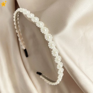 Thời trang sweet pearl headband headwear flower pearl girl headband phụ kiện tóc trang sức thời trang accesorios jp6vn