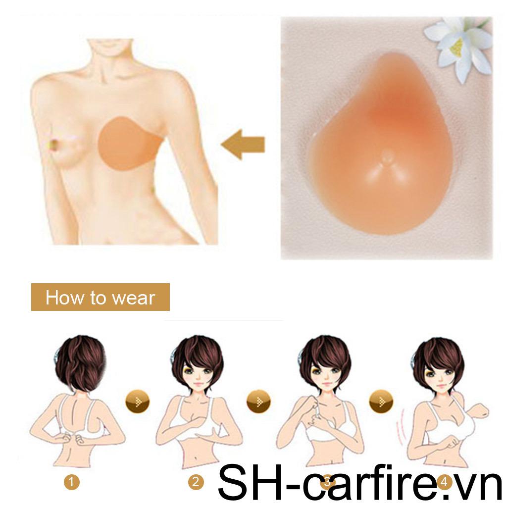 1 cặp vú giả dạng tấm silicone ngực nhân tạo để trưng bày trang phục cosplay 500g