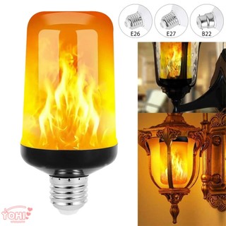 E26 đèn ngọn lửa led e27 bóng đèn ngô sáng tạo nhấp nháy ánh sáng led mô phỏng hiệu ứng ngọn lửa động bóng đèn