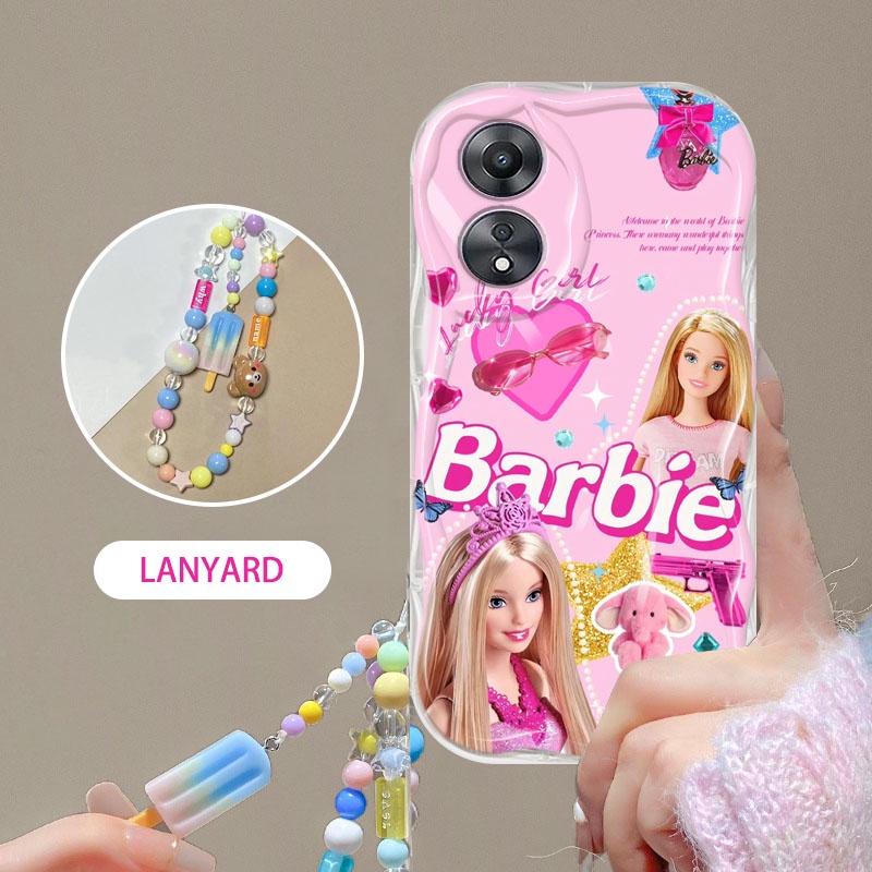 YBD Ốp Điện Thoại Barbie Dễ Thương Cho OPPO A3X A60 A78 A17 A17K A98 5G Reno 8T A1 Pro A1 A98 F23 Đồ