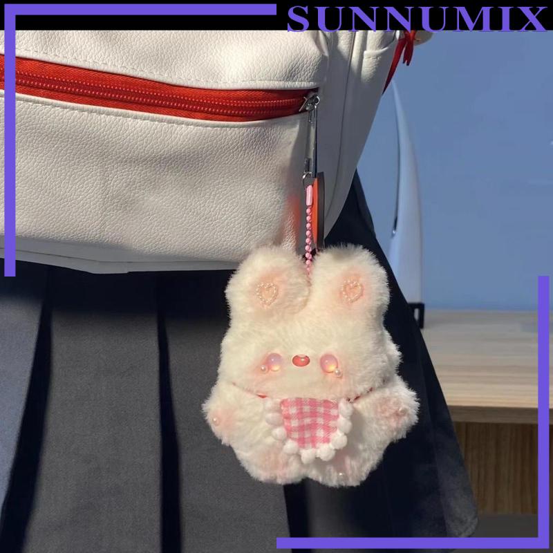 Diy bib rabbit keychain dễ thương comfort squeak rabbit cho trang trí túi xách ngày lễ