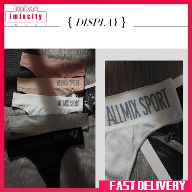 Imixcity phụ nữ sexy giữa eo chuỗi thể thao quần lót cotton đồ lót phụ nữ thời trang thong đồ lót liền mạch tanga