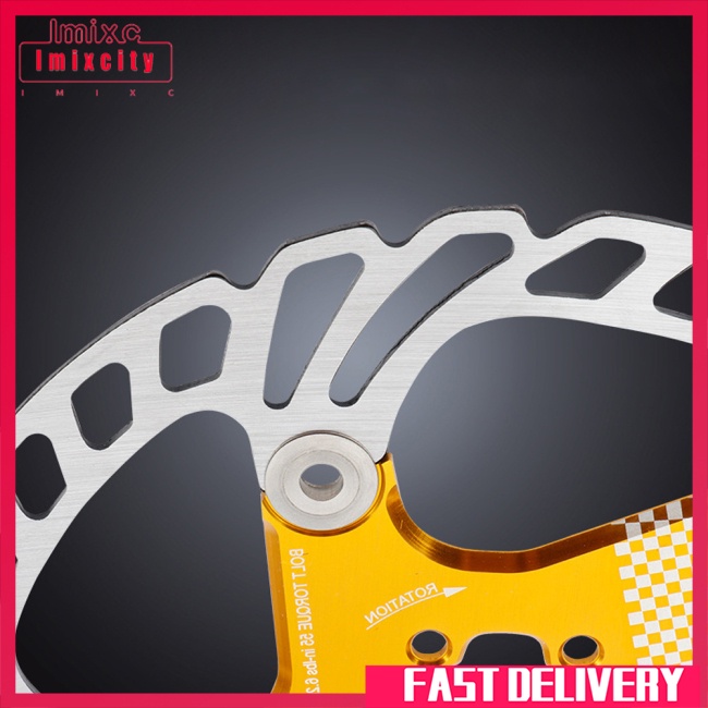 Imixcity mtb 140/160/180 / 203mm đĩa phanh xe đạp đường bộ phanh xe đạp nổi sáu đĩa đinh cho phanh xe đạp leo núi