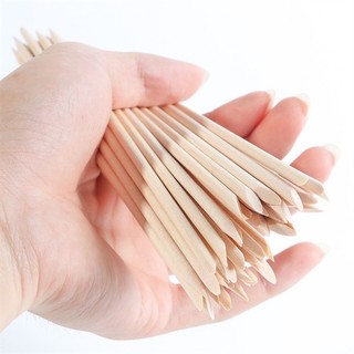 Que gỗ đẩy da, tháo móng nail box (1 chiếc)