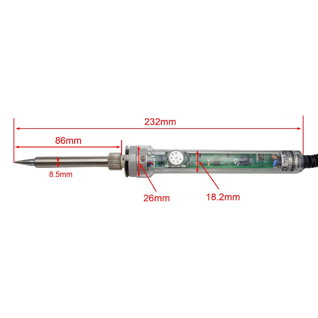 Mỏ hàn chì - Mỏ hàn thiếc điều chỉnh nhiệt độ No 907 60W Loại tốt
