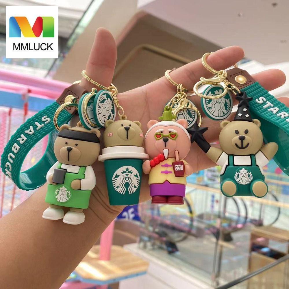 Móc khóa 3D MMULCK kiểu gấu từ silicon dễ thương