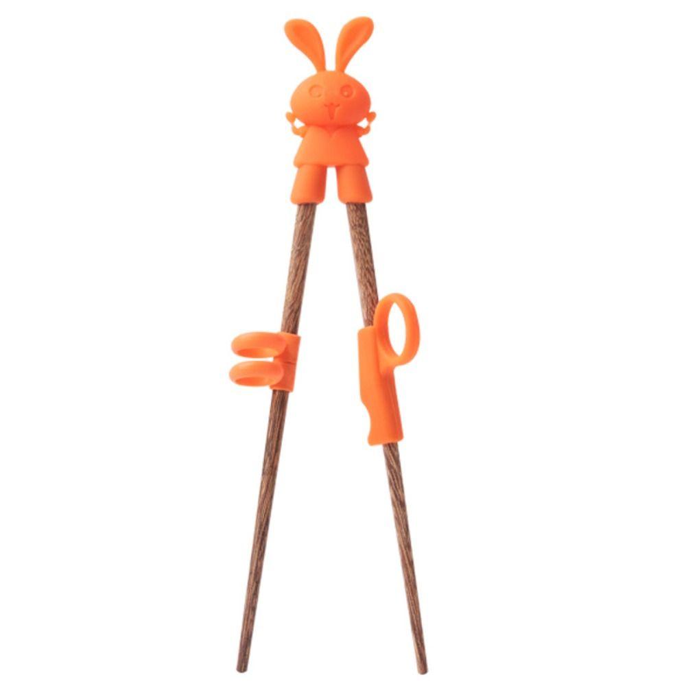 Mmluck Bộ Đũa Tập Ăn Bằng Silicon Có Vòng Xỏ Ngón Tay Cho Trẻ Em