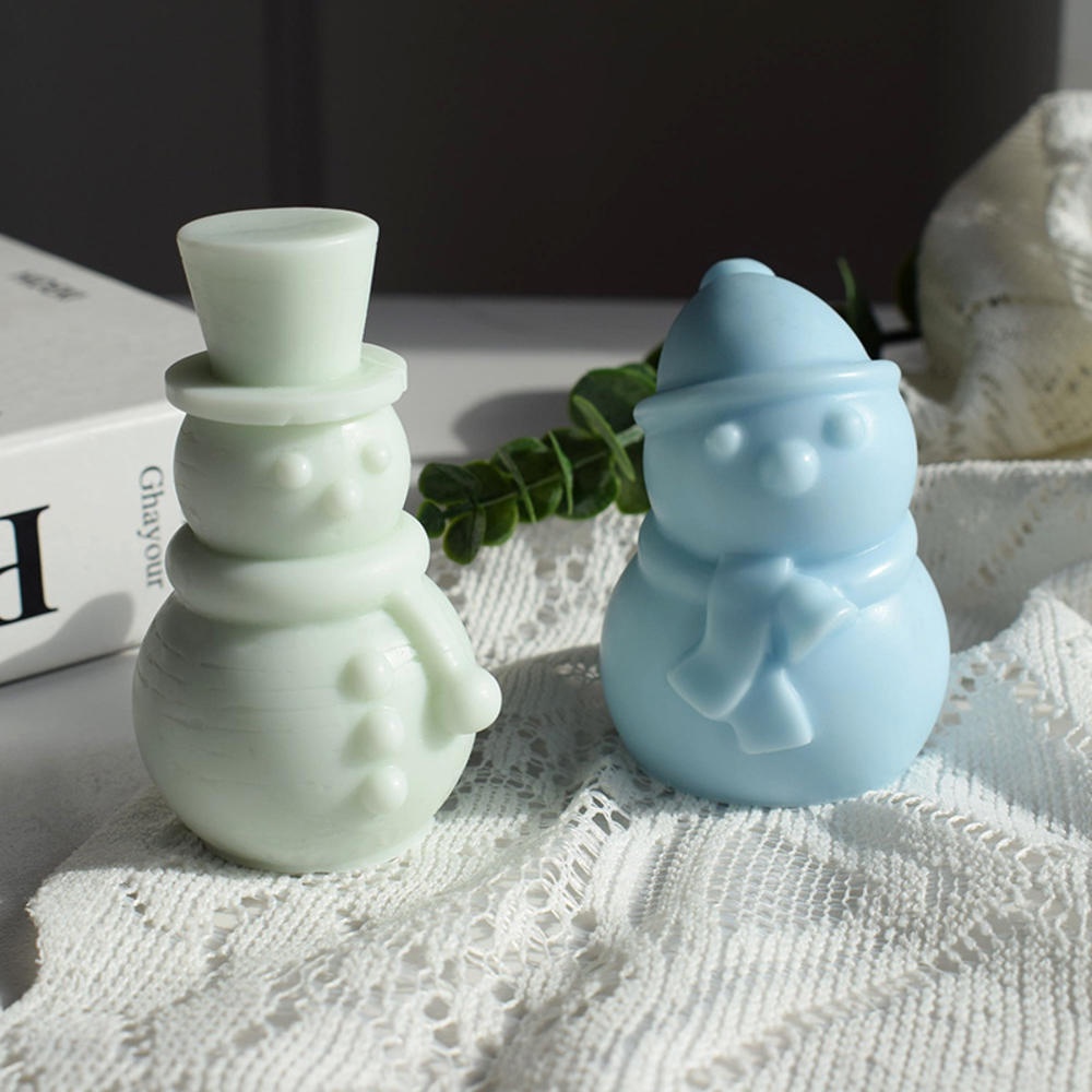 3d cây thông noel người tuyết khuôn nến giáng sinh làm bằng tay khuôn làm nến fudge bánh tự làm khuôn nhựa thủ công