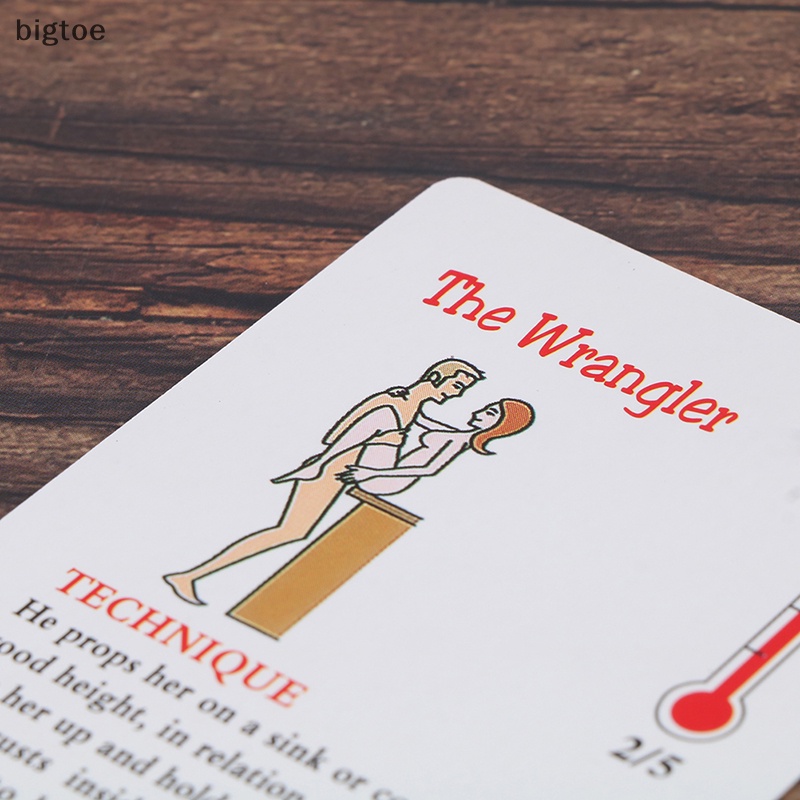 Bigtoe 1box tarot cards cho những người yêu thích bộ bài tarot tình dục cặp đôi bộ bài trò chơi bài vui nhộn bộ bài boutique