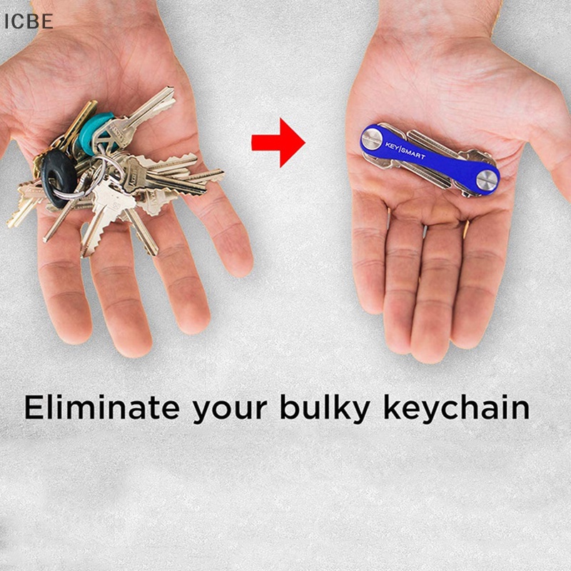 Ic 1pc keychain key kẹp chìa khóa kim loại lưu trữ thông minh diy keys holder keychain organizer vn