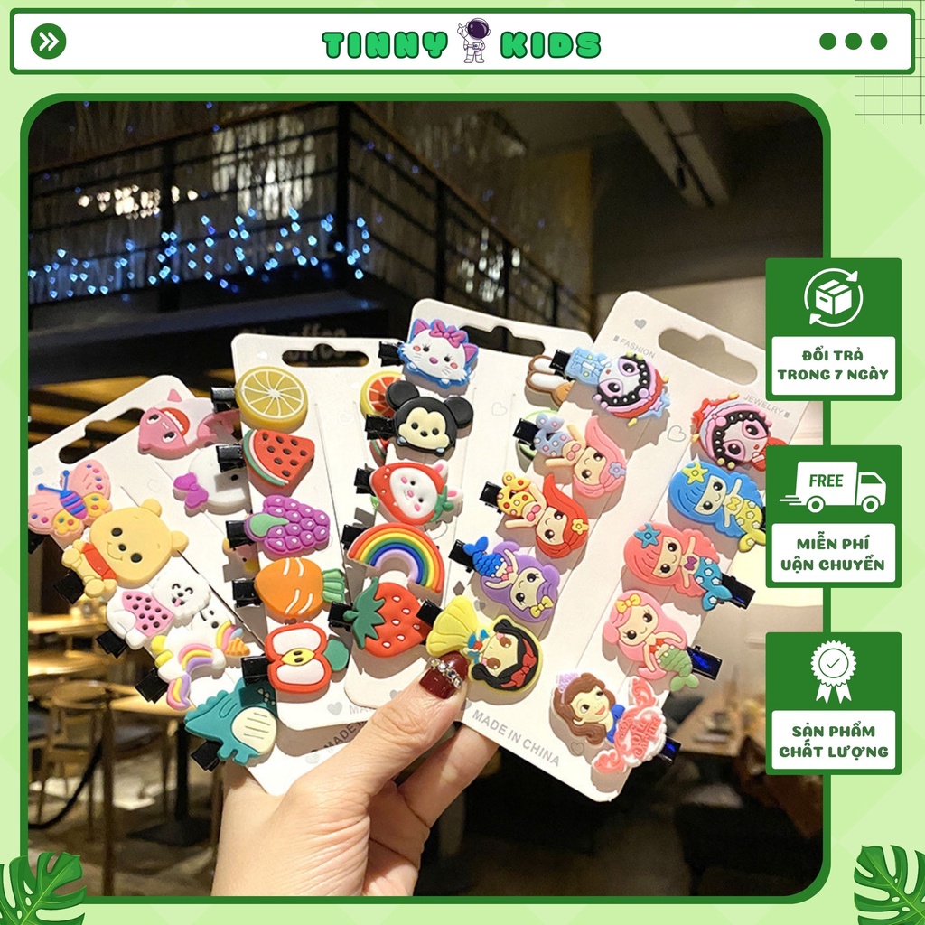 Kẹp Tóc Cho Bé Set 10 Cái Kẹp Tóc Hàn Quốc Hot Trend Cho Bé Gái